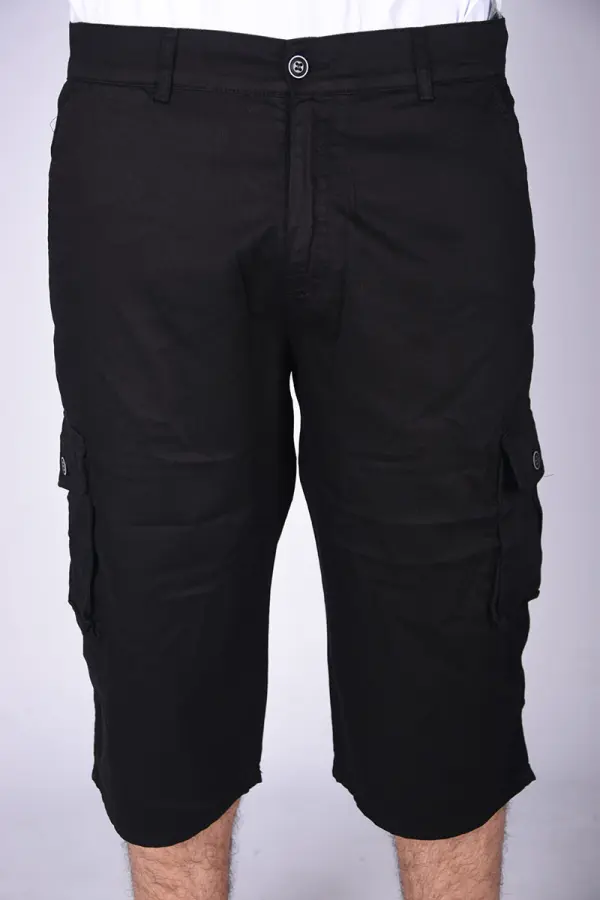 Pantacourt Massimo En Toile Léger Ref-RV0009228 ( Noir )